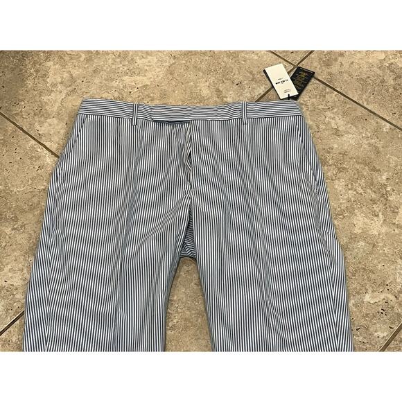 $698 Polo Ralph Lauren Blue Cotton Seersucker Suit 42R 35W NEW WITH TAGS Modern - Picture 11 of 11